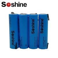 4pcs soshine lifepo4 18650 3 2v 1500mah rechargeable battery with tab for lectric shaver razor toothbrush