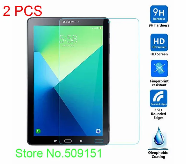 2 шт. 9H Премиум Закаленное стекло Защитная пленка для экрана планшета Galaxy Tab A A6 10 1