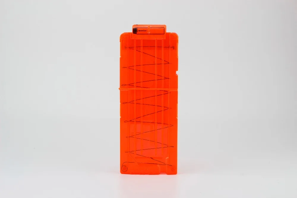 12 Reload Clip Magazines Round Darts Replacement Plastic Toy Gun Soft Bullet Orange black For Nerf gun toys | Игрушки и хобби