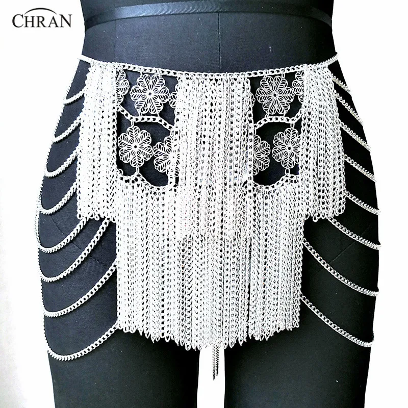 Chran мини юбка с цветочной цепочкой платье для вечеринки на дискотеке Пляжное