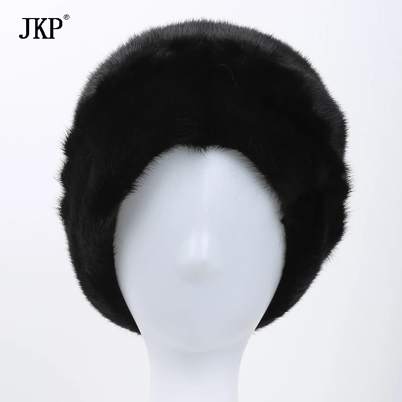 

2020 Hot Selling Women Russian Natural Fur cap Luxury Mink Fur Hat Winter Fur Hat