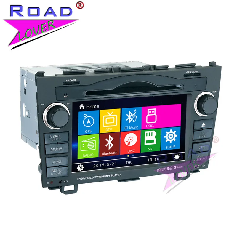 Topnavi WinCE 6.0 двойной DIN 7 дюймовый автомобильный мультимедийный DVD плеер для Honda CRV 2006