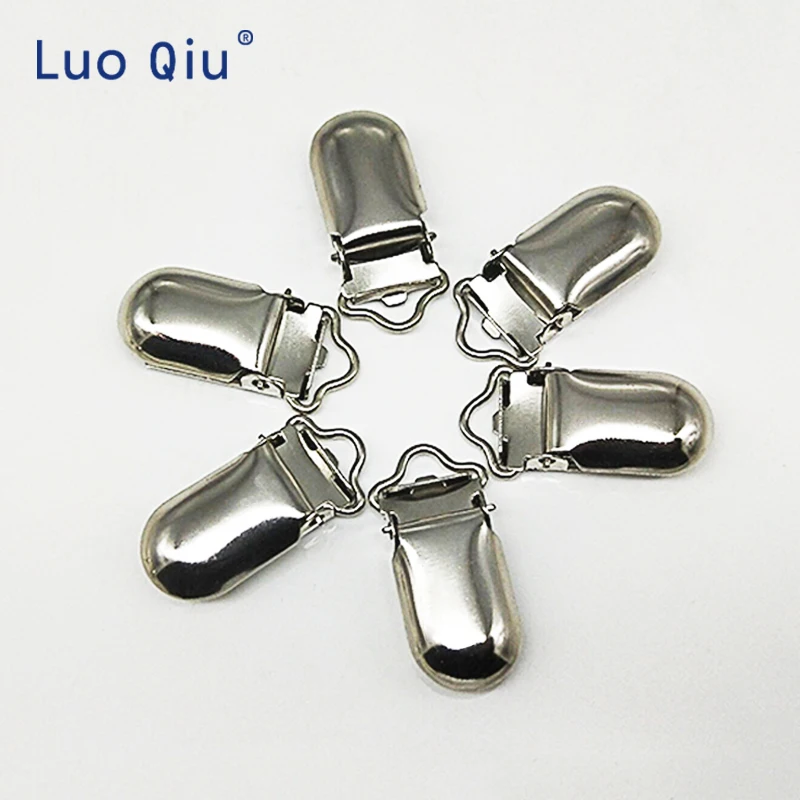 Металлические Серебряные Зажимы для одежды Luo Qiu 7 шт./лот 10 мм с пластиковыми