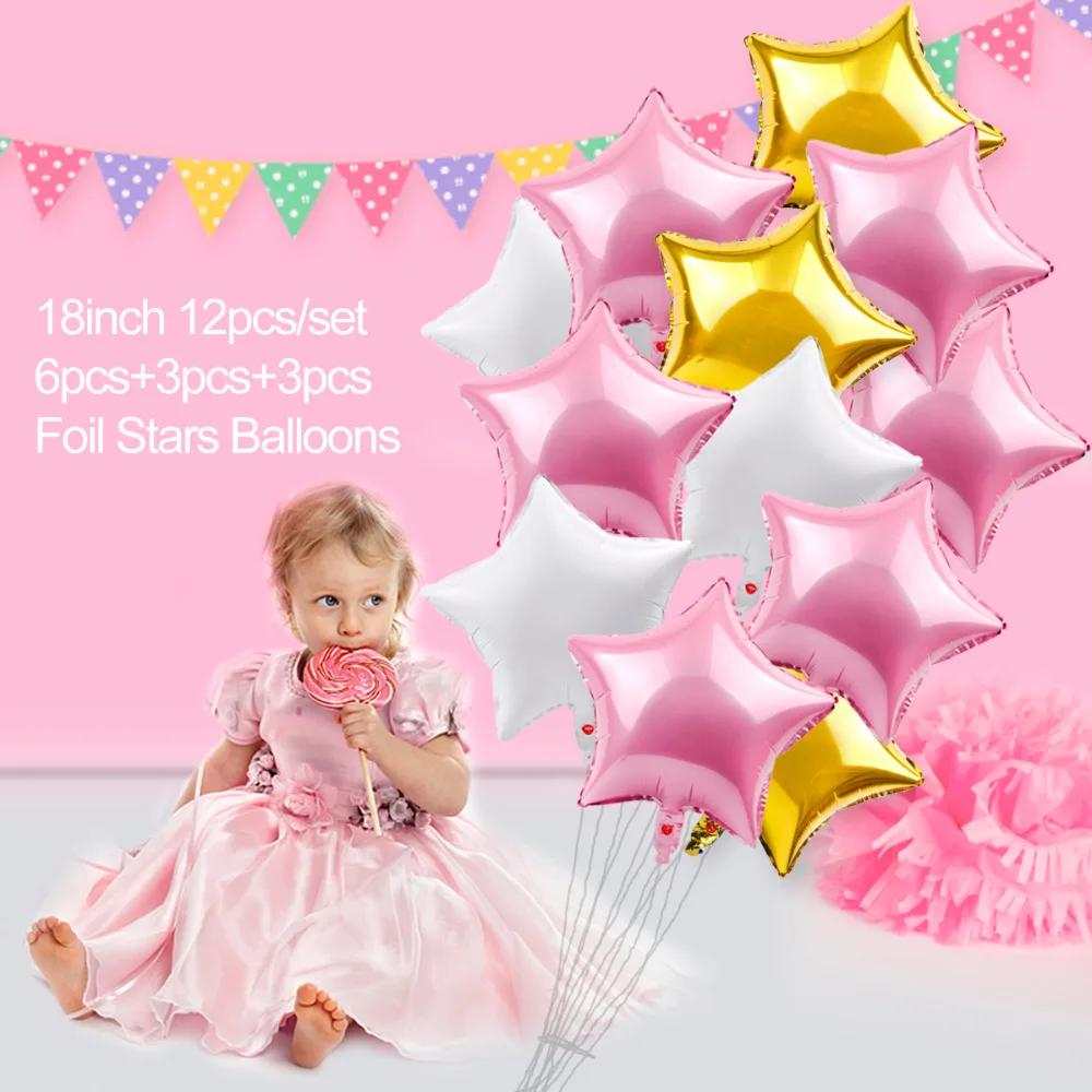 FENGRISE 2 шары на день рождения цифры шар года дети синий мальчик дня украшение