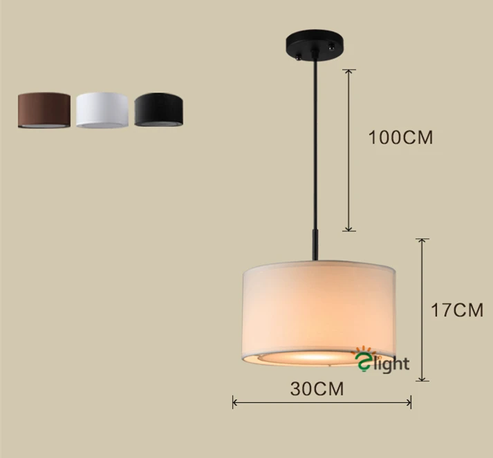 1 light dia30cm Современный минимализм светодиодная Люстра для гостиной неправильный блеск E27 ткань оттенков люстра освещение, лампа для установки в помещении светильники - Цвет абажура: 1 light dia30cm