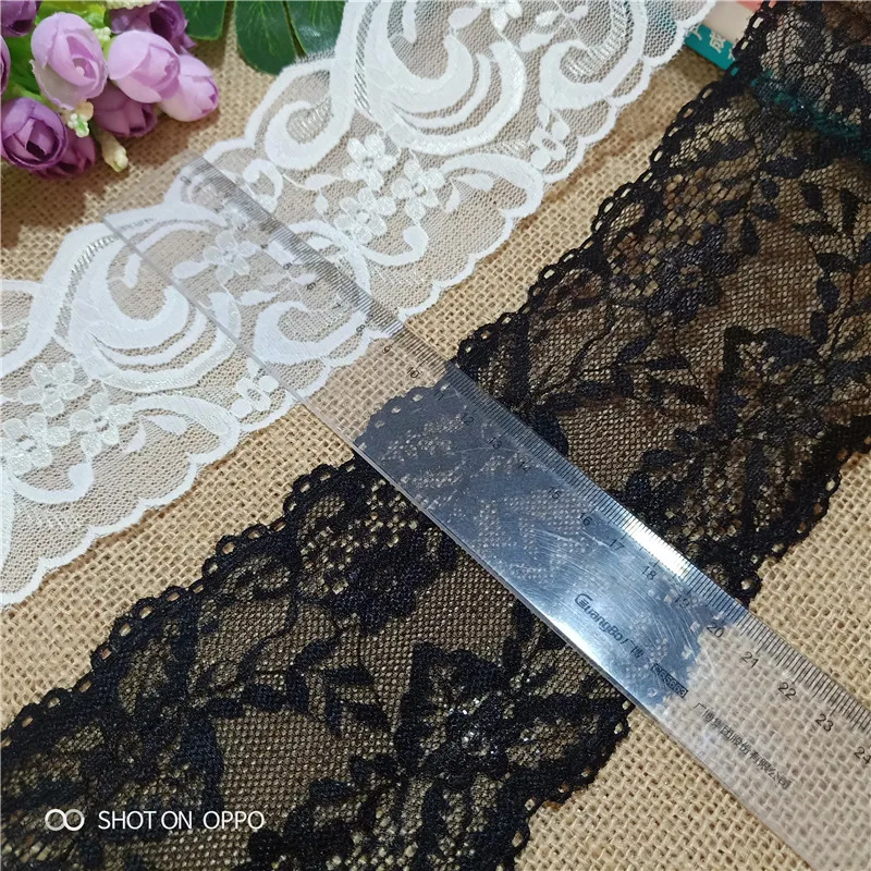 5 2-9 см S1051 черно-белая кружевная Пижама с цветочным узором и маленькими