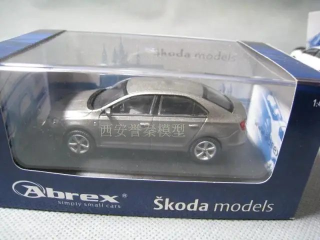 ABREX 1/43 масштабная модель автомобиля игрушки SKODA RAPLD литья под давлением металлическая модель автомобиля игрушка для коллекции, подарок, дети