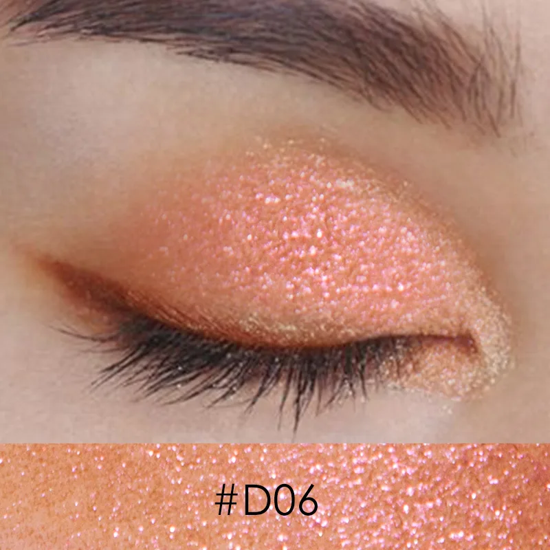 D06 FOCALLURE Shimmer Тени для век одноцветные блестящие пигментированные тени палитра стойкие водонепроницаемые тени для век - Цвет: D06