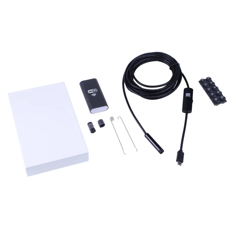 Fuers 720P HD WiFi эндоскоп 8 мм 1 м мягкий проводной для Iphone водонепроницаемый осмотр