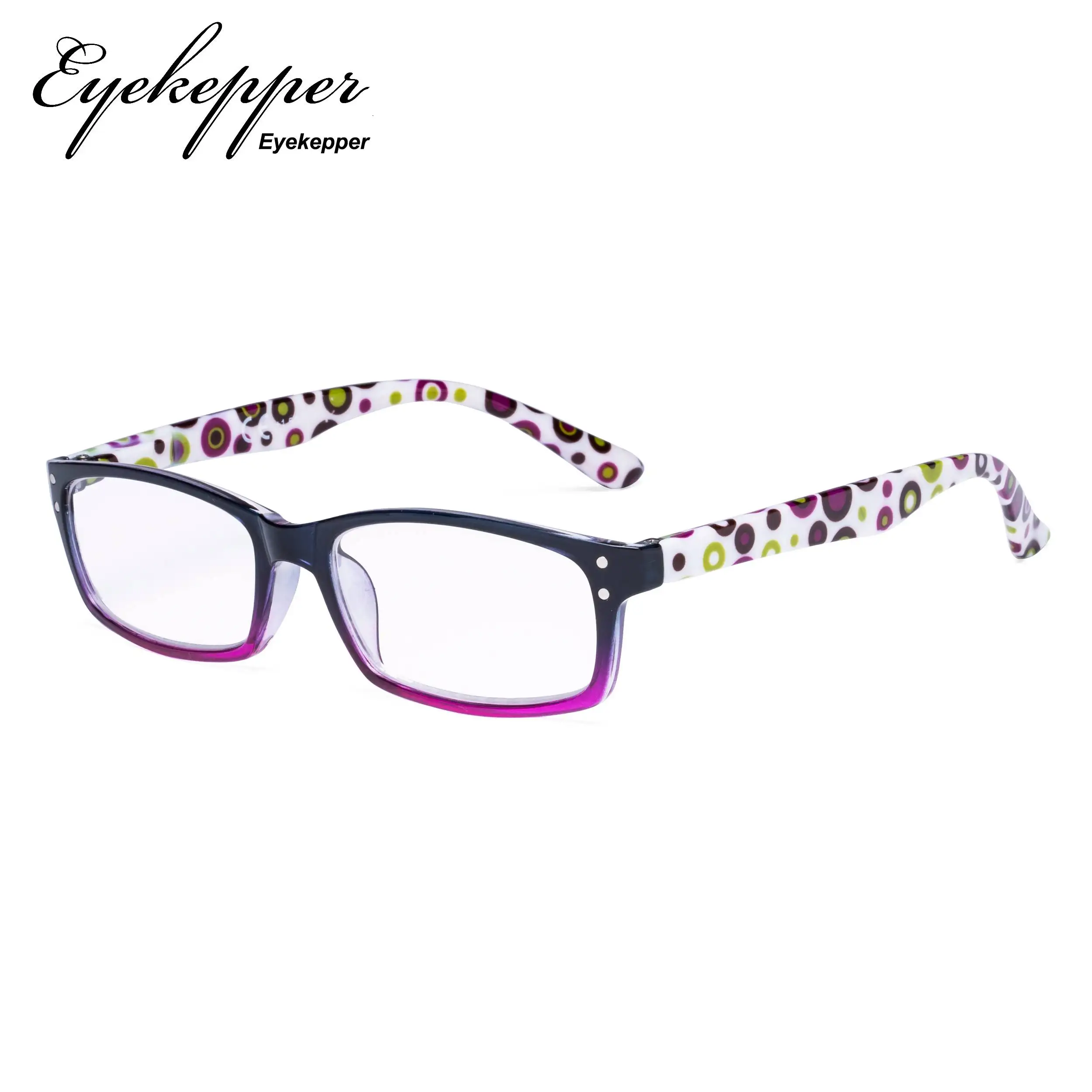 R103P Eyekepper женские очки для чтения, 4 упаковки, милые дужки в горошек