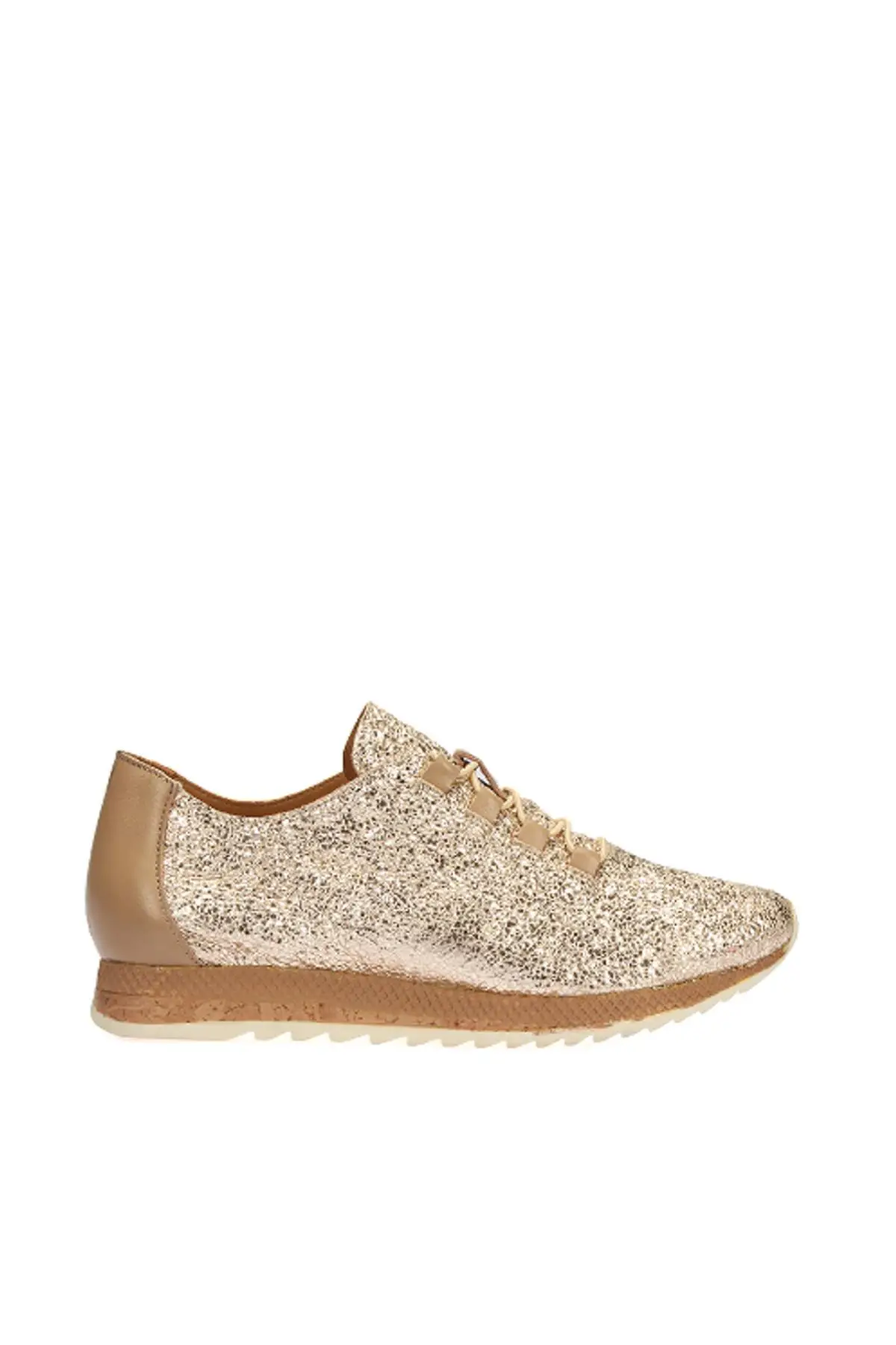 Жемчужные Золотые женские кроссовки 120130005476 | Обувь
