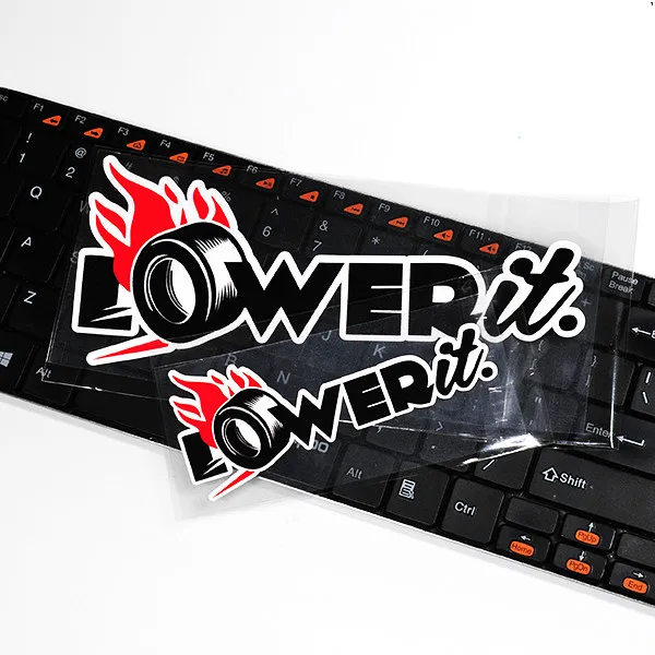 HF Hellalfush LOWER IT Racing Helmet Bike Motocycle Car Sticker Vinyl Bumpers | Автомобили и мотоциклы