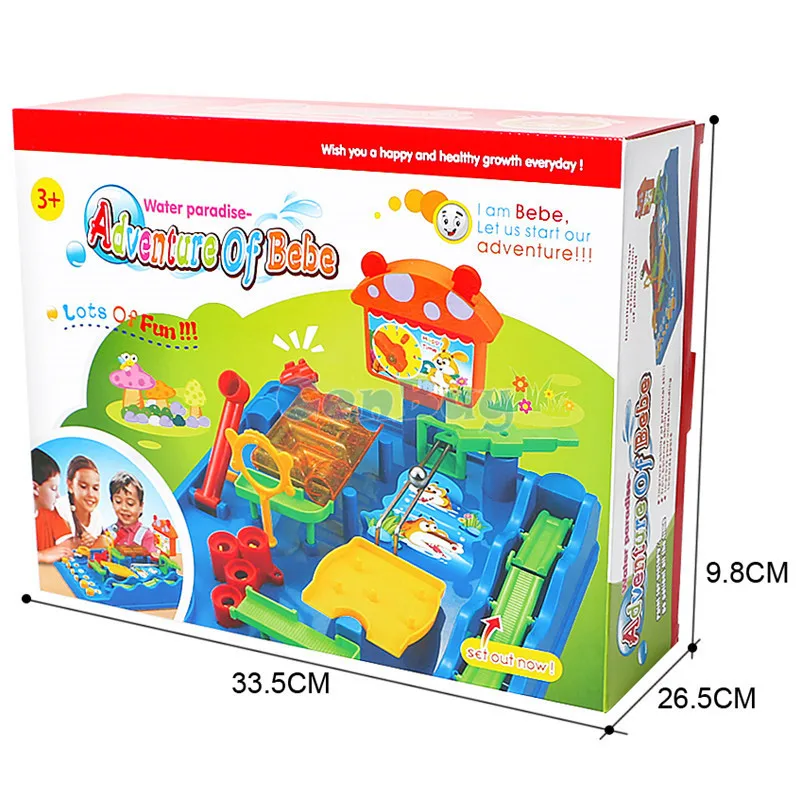 Забавное приключение аквапарк Bebe игрушки для детей Marbles Run Toys Parten детская