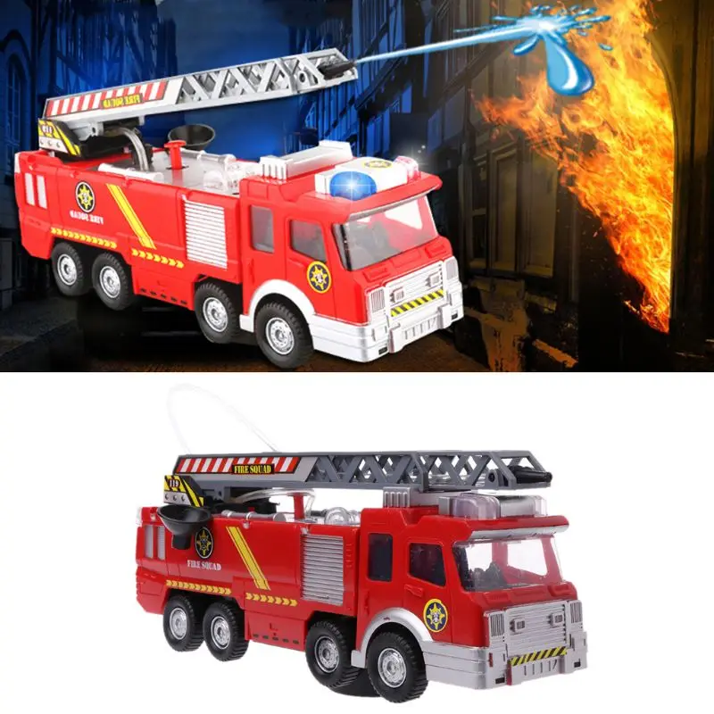 Водяной грузовик с распылителем игрушка Fireman пожарная машина музыка светильник