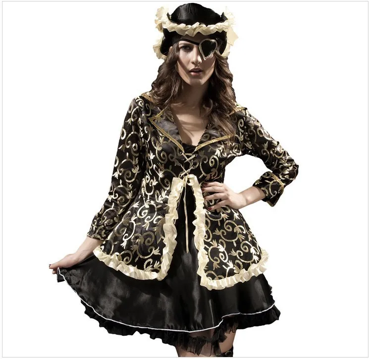 Women Pirate Costume halloween costumes for women Deluxe oz8250 free shipping | Тематическая одежда и униформа