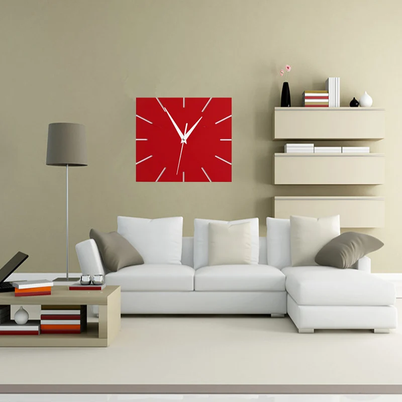 Настенные часы горячая Распродажа акриловые зеркальные современные