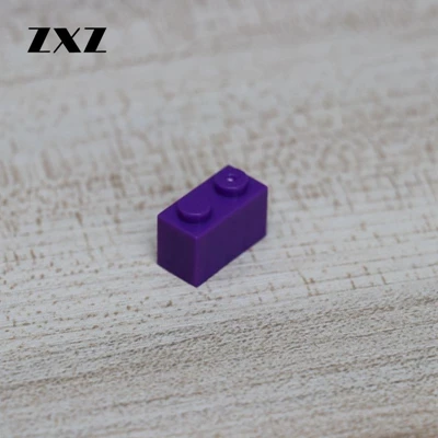 1000 шт. DIY блочный кирпичный 1X2, здание Мпц блоки Запчасти совместимые с лего кирпичики 3004 блоки креативные детские игрушки подарки - Цвет: Purple