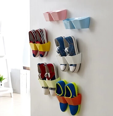 5 шт./лот новая пластиковая настенная стойка для обуви сделай сам комбинированная