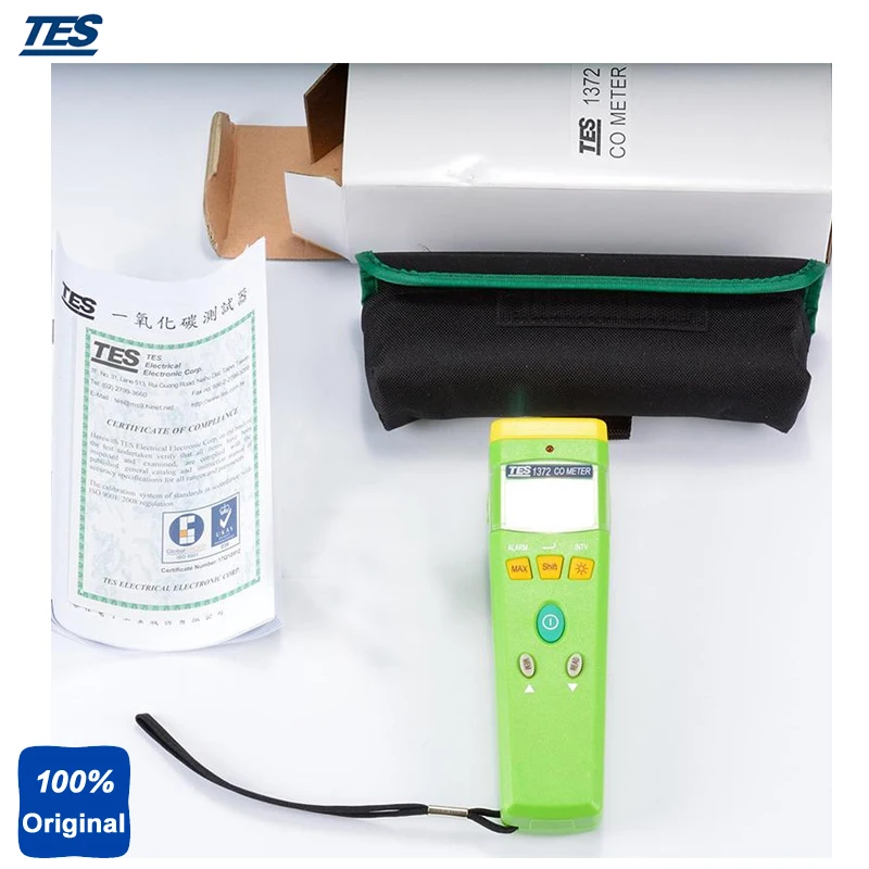 TES-1372 Portable CO Analyzer Carbon Monoxide Meter Gas Tester (0 ~ 999 ppm 1ppm) | Инструменты