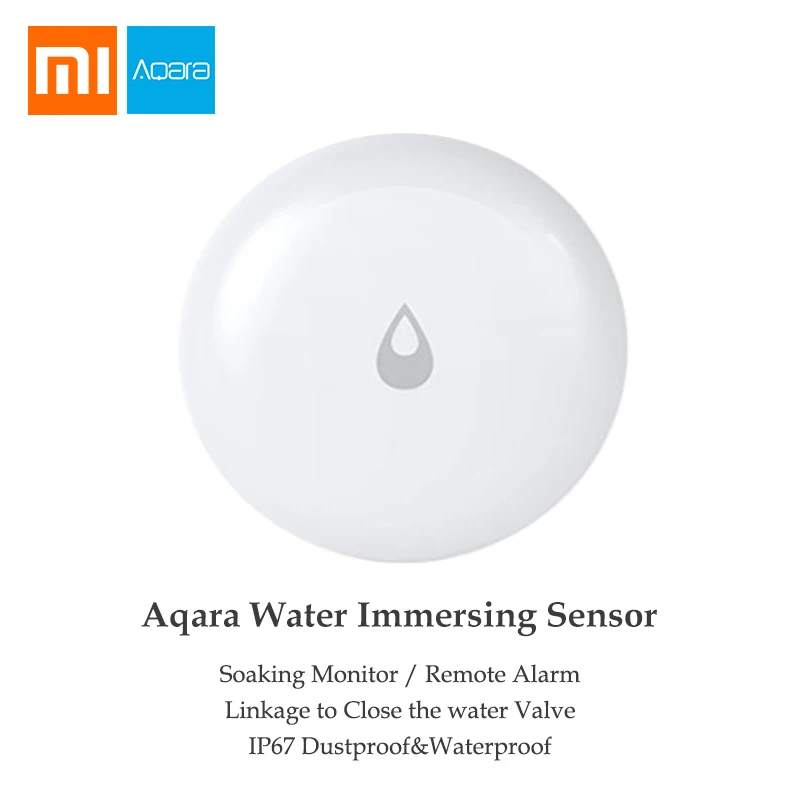Xiaomi Aqara датчик погружения воды детектор утечки воды IP67 Водонепроницаемый для дома удаленный сигнал безопасности датчик замачивания