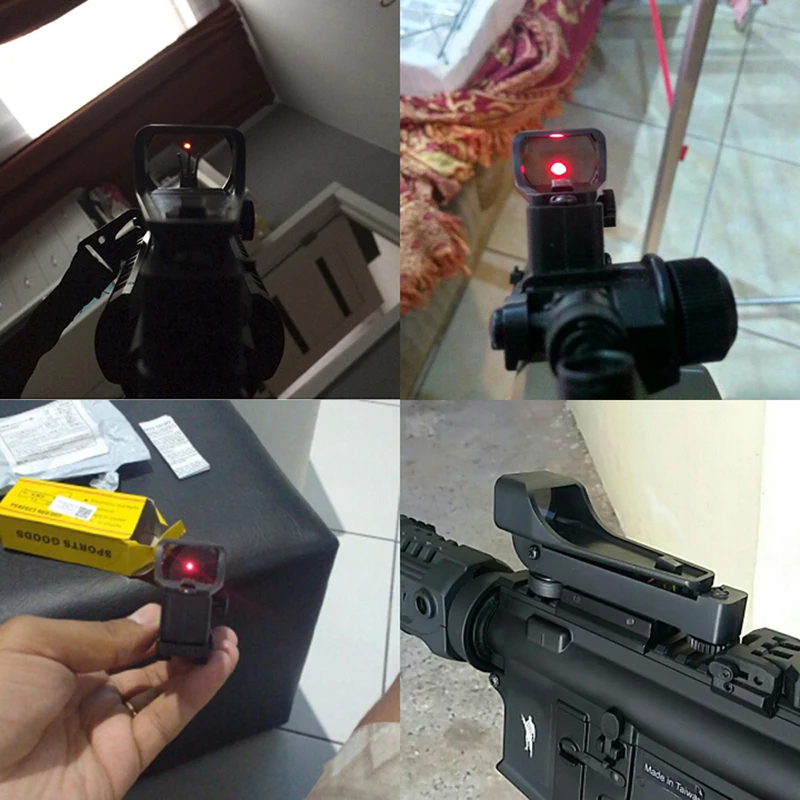 Optical Rifle Scope With Dovetail Rial Fit Hunting new Tactical Reflex Sight Red Dot Wide View Airgun 10 / 20mm | Спорт и