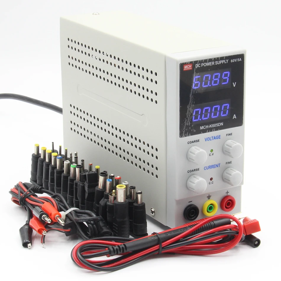 MCH-605DN 605D 4-значный дисплей Источник питания постоянного тока 60 в 5 А Цифровой Высокоточный амперметр