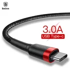 USB-кабель Baseus Type-C для быстрой зарядки One Plus 6 5t, QC3.0, Samsung Galaxy S9 S8 Plus