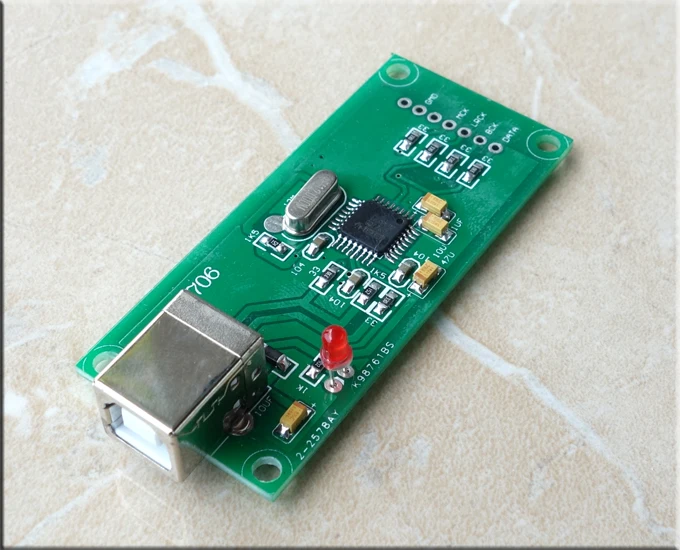 

USB I2S PCB2706 sub card and Italy Amanero the same installation size
