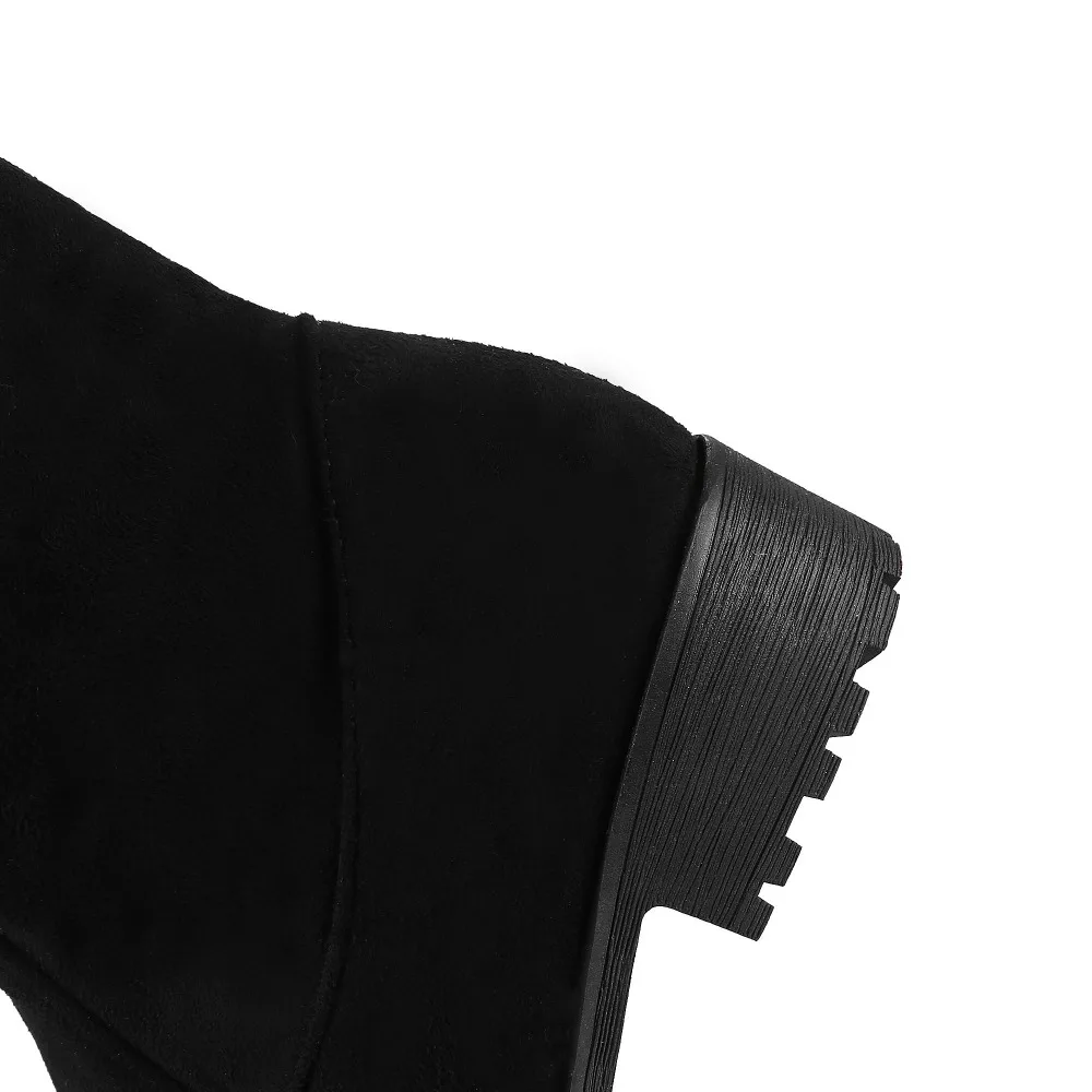 Faux Suede Slim Boots Sexy over the knee high women fashion winter thigh high boots shoes woman 33 35 37 38 39 42 43 45 46