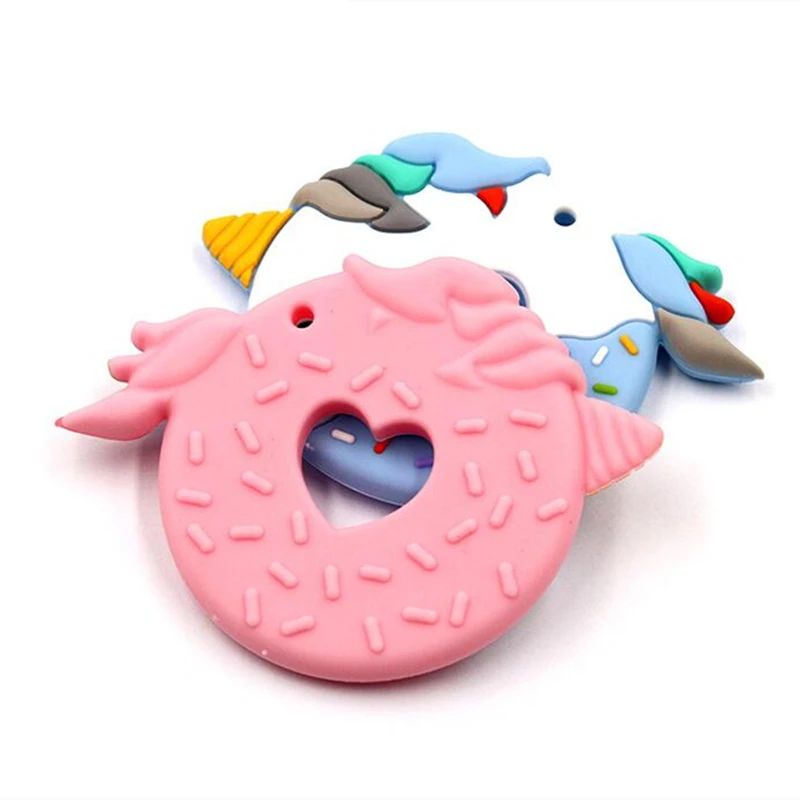 Baby Silicone Teething Food Grade Teether Cartoon Newborn Nursing Dropshipping 2 colors | Мать и ребенок