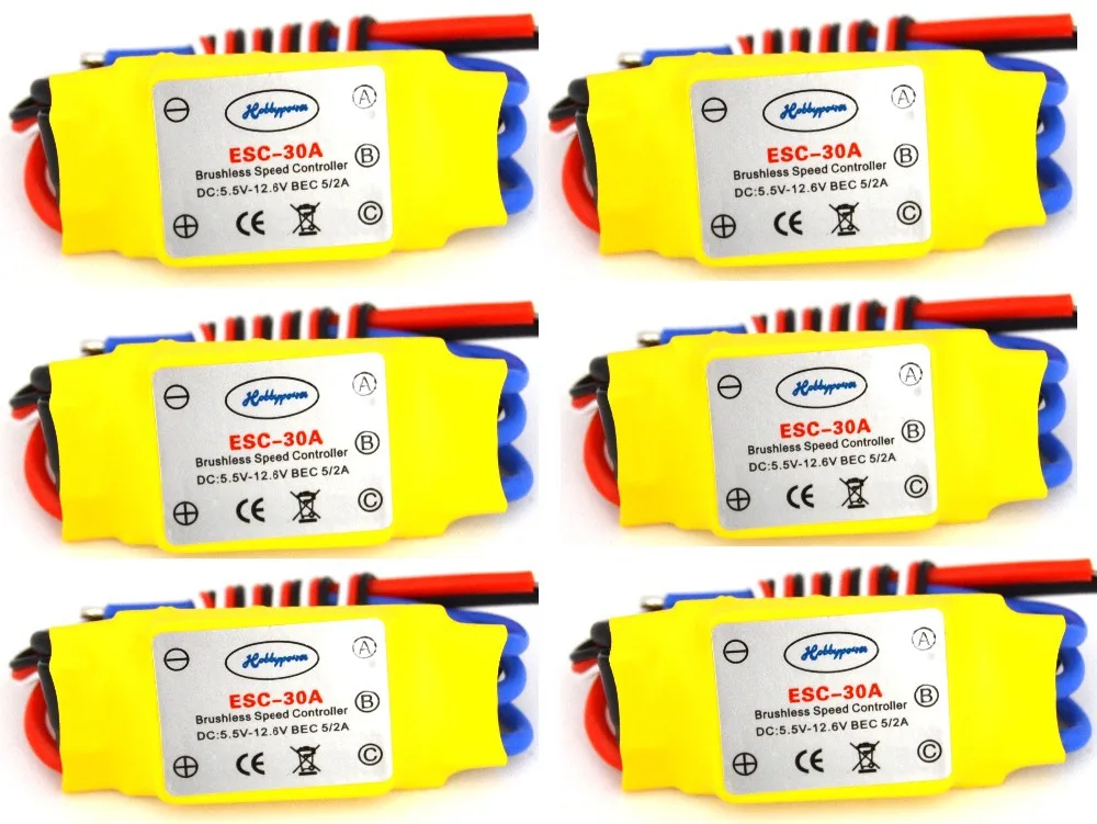 Бесщеточный 30a контроллер скорости Blheli_s 2017 Servo Lipo Fpv Hot Lhi 4 шт. для вертолета