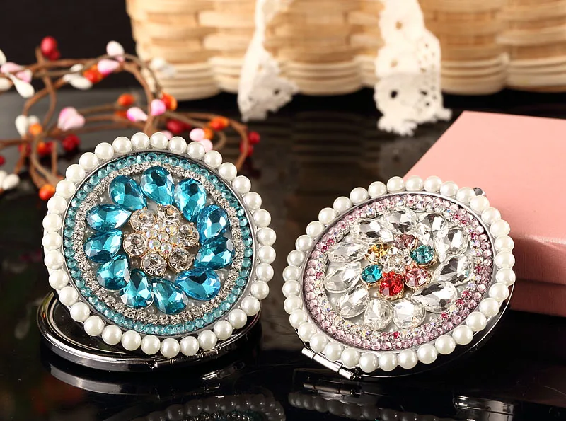 2 шт./лот гравировка слов бесплатно блестящий кристалл цветок Мини Косметическое