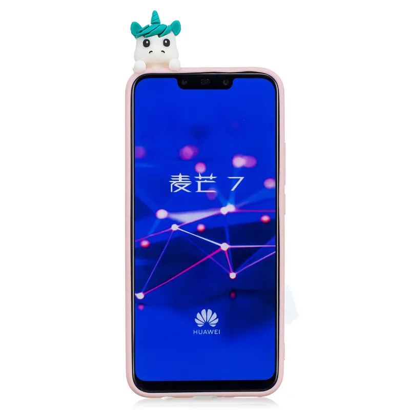 Мягкий силиконовый чехол Mate 20 Pro для Huawei Lite 3D DIY Единорог панда Etui Чехол