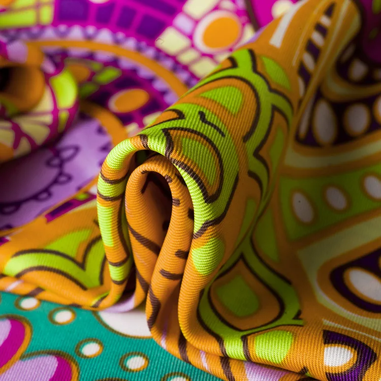 Роскошный брендовый шелковый шарф женские квадратные шарфы испанские Пейсли