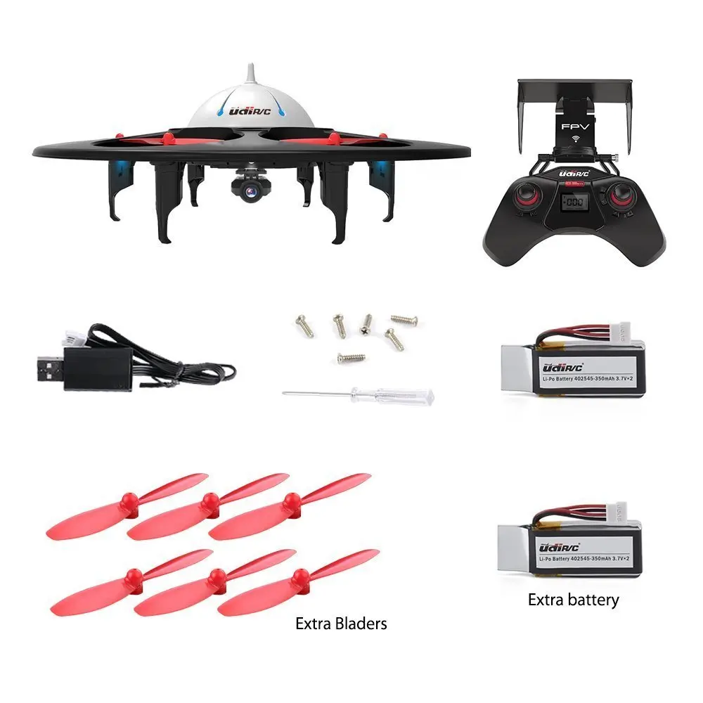 Квадрокоптер UDI RC U845 Wi Fi 2 4 ГГц 6 осевой гироскоп FPV Дрон с HD камерой RTF комплект