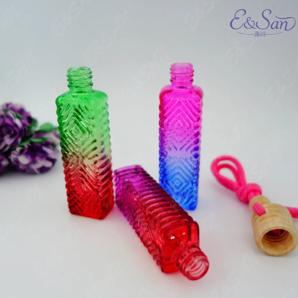 Женская длинная квадратная блестящая Автомобильная декорация стеклянная