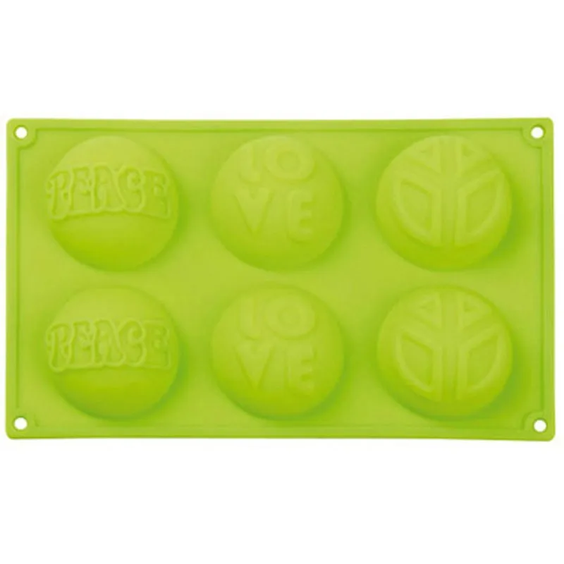 Знак мира любовь силиконовый торт Шоколадное Мыло пудинг желе конфеты ледяное