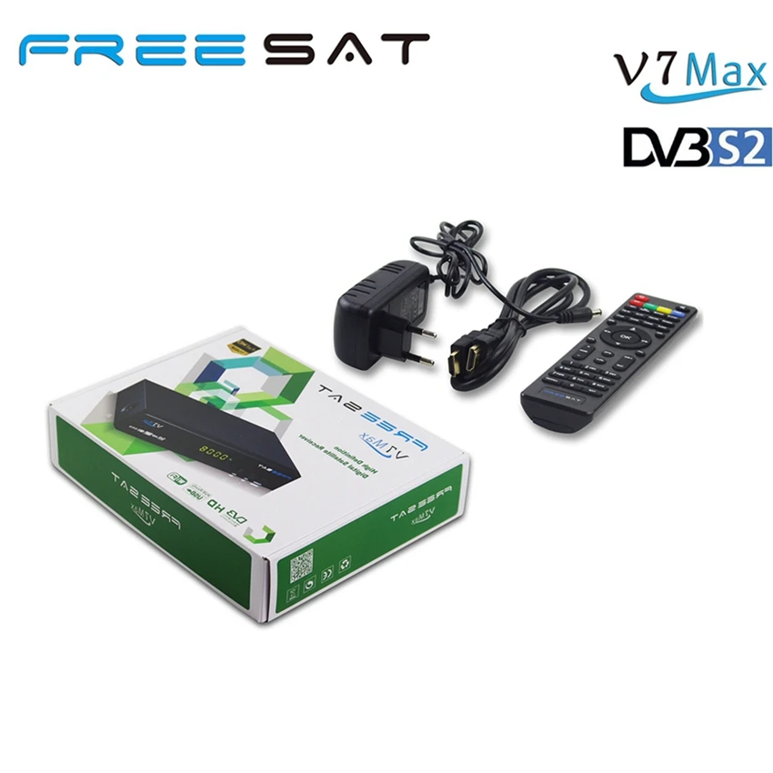 MPEG4 freesat V7 Max dvb-s2 fta Спутниковые антенны Поддержка CCcam Ньюком на продвижение цена |