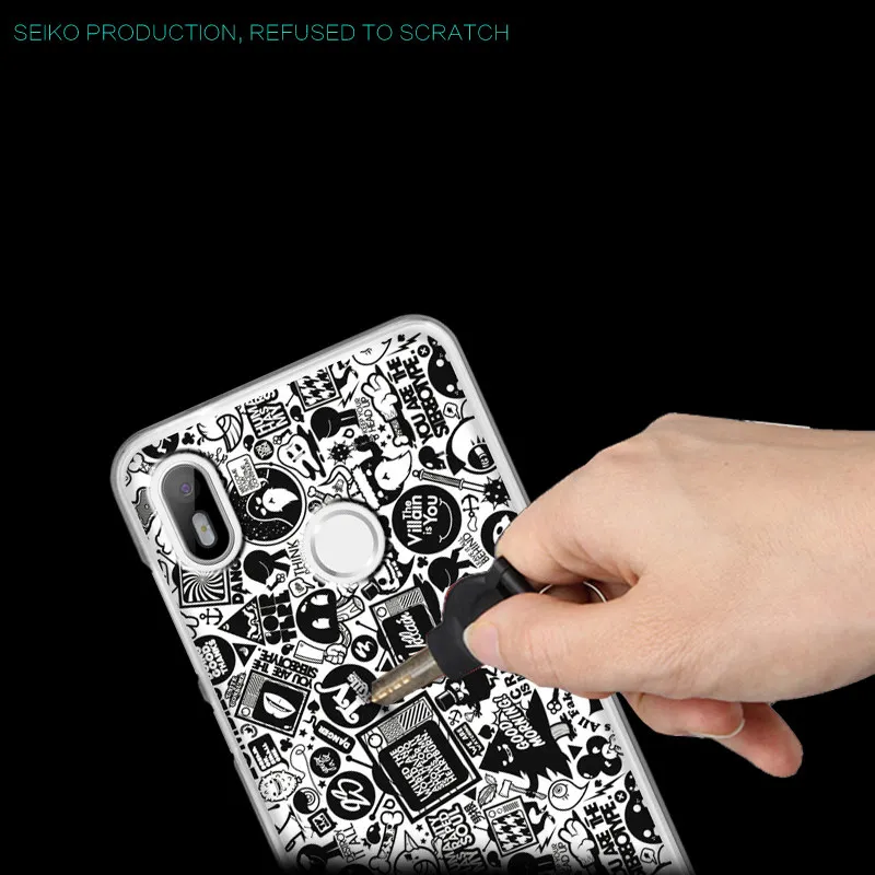 Coque BQ Aquaris C case cartoon back cover silicone Anti-knock soft tpu capas protection |