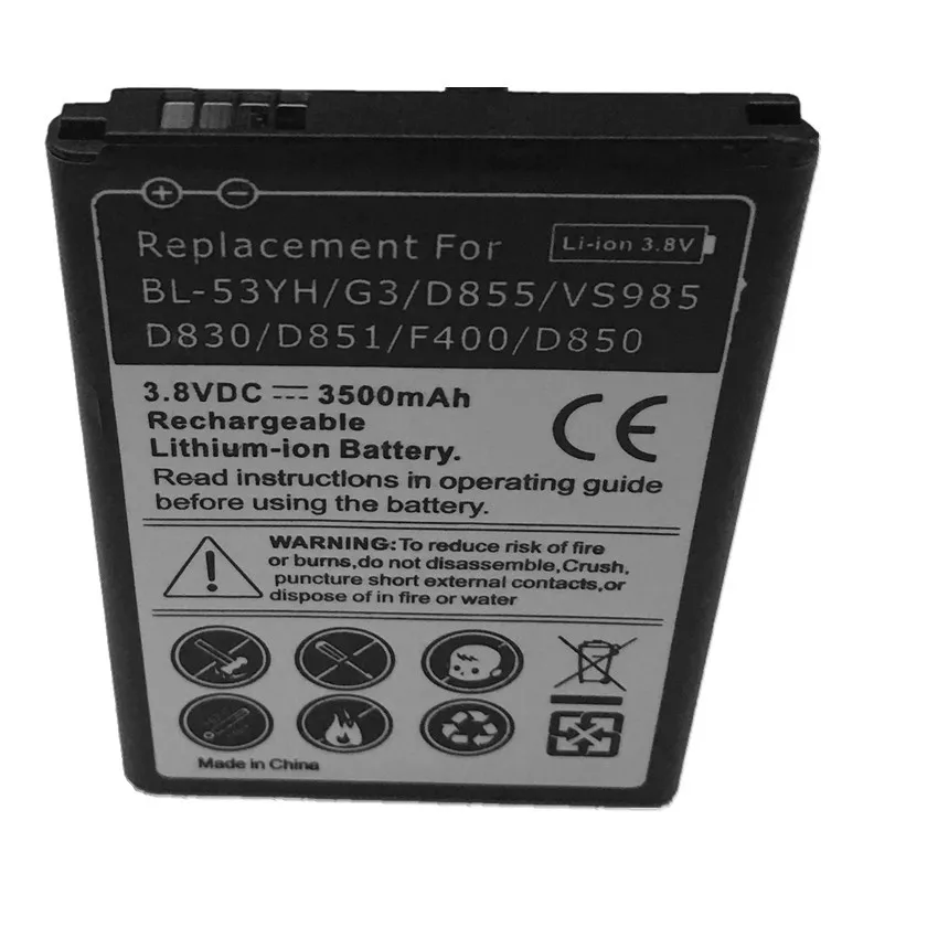 G3 Батарея высокого качества Замена BL 53YH для LG D855 F400S/K/L 53YF D830 D850 VS985 2018