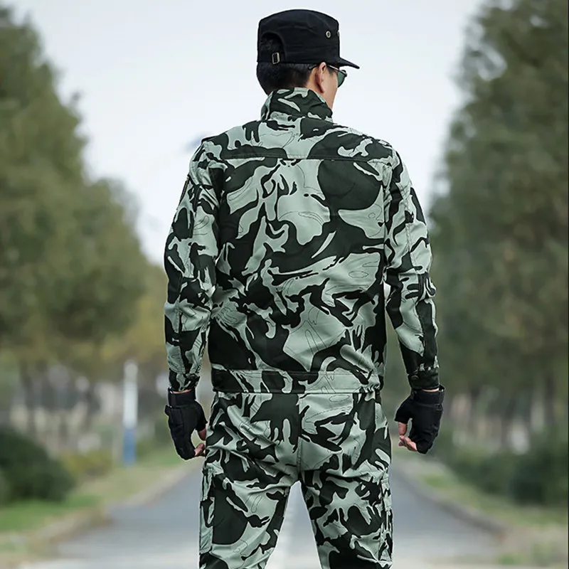 Мужские Охота одежда Тактический Камуфляжный костюм куртка + Штаны Открытый