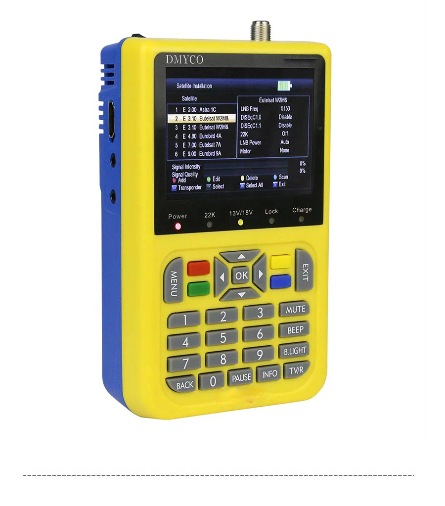 ТВ-искатель HD satfinder DVB-S2 спутниковый искатель высокой четкости MPEG-4 DVB S2 спутниковый измеритель Full 1080P HD Finder lnb sat Finder