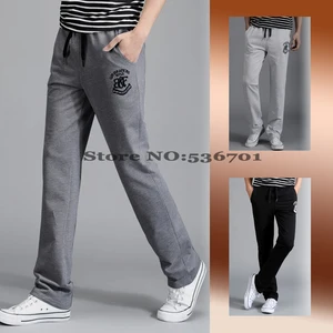 Брюки-шаровары мужские, спортивные, повседневные, прямые, хлопковые, облегающие, большие размеры