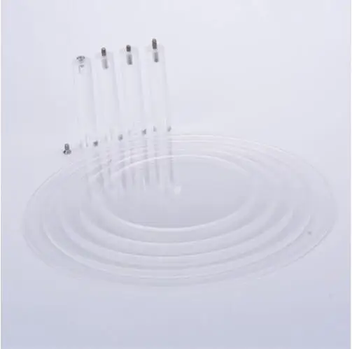 3/4 Tier Clear Acrylic Cake Stand Set Round Cupcake Wedding Display Transparent | Дом и сад