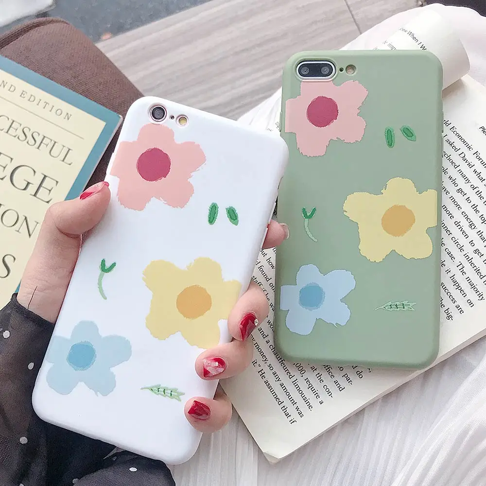 ТПУ чехол для iPhone X XS XR Xs MAx 8 Plus 7 мягкий TPU цветочный 6 6s Чехлы противоударный