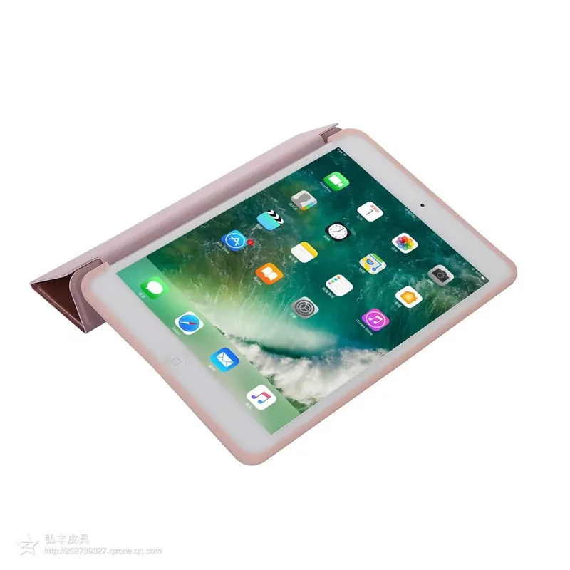 Чехол для iPad Mini 3 2 1 чехол из искусственной кожи силиконовая Мягкая задняя крышка с тройной подставкой Авто спящий смарт-чехол для iPad Mini2 Funda