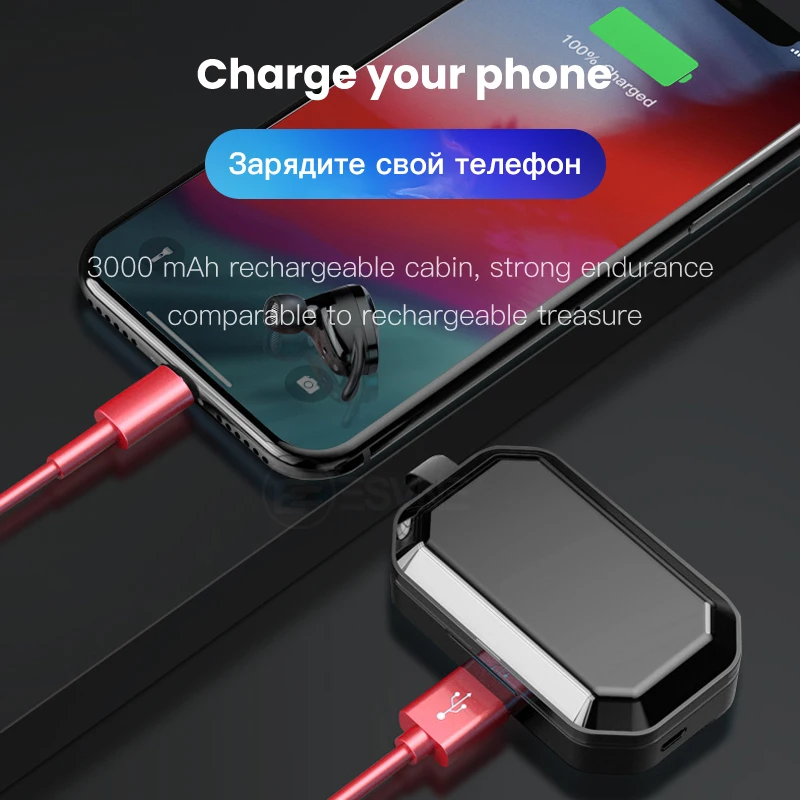 Esvne X6 TWS Bluetooth 5 0 Беспроводные наушники с объемным звуком спортивные в ухо