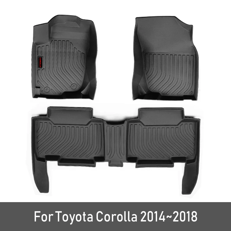 TPE пользовательские автомобильные коврики для Toyota Corolla накладки для ног автомобильные коврики аксессуары для укладки