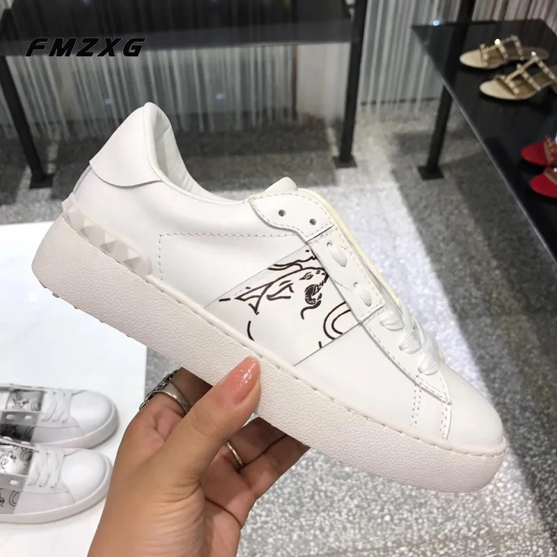 Туфли женские из натуральной кожи натуральная плоская подошва кроссовки лоферы