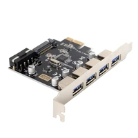zihan 4 ports pci e to usb 3 0 hub pci express expansion card adapter 5gbps for motherboard